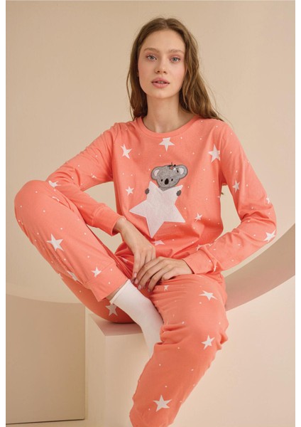 Koala Yıldızlı Bayan Pijama Takım 67900