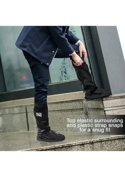 Motosiklet Ayakkabı Bot Kılıfı Yağmurluğu Su Geçirmez Lastikli Motor Bacak Yağmurluk Çamur Koruma indirimleri