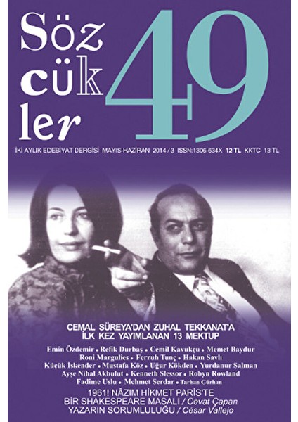 Sözcükler Dergisi Sayı: 49 Mayıs -Haziran 2014