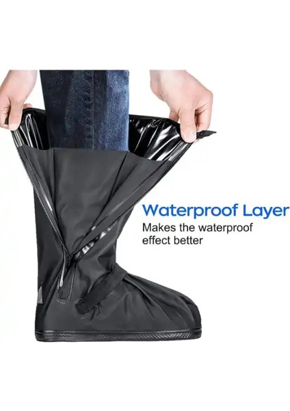 Motosiklet Ayakkabı Bot Kılıfı Yağmurluğu Su Geçirmez Lastikli Motor Bacak Yağmurluk Çamur Koruma modelleri