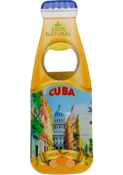 Küba Temalı Magnet Şişe Açacak