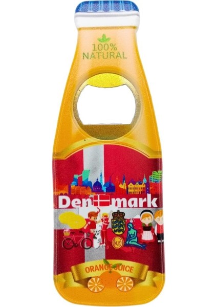 Danimarka Temalı Magnet Şişe Açacak