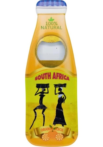 Güney Afrika Cumhuriyeti Temalı Magnet Şişe Açacak