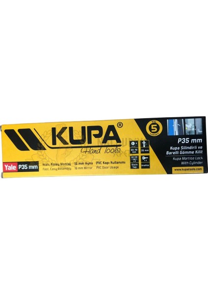 Kupa Yale Barelli Pvc Kapı Kilidi