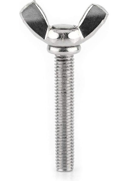 Bradoo-5 Adet M5 Kelebek Kanat El Vidaları Cıvata 304 Paslanmaz Çelik Bağlantı Elemanı Çeşitleri Seti, Tam Dişli (M5X40MM) (Yurt Dışından)