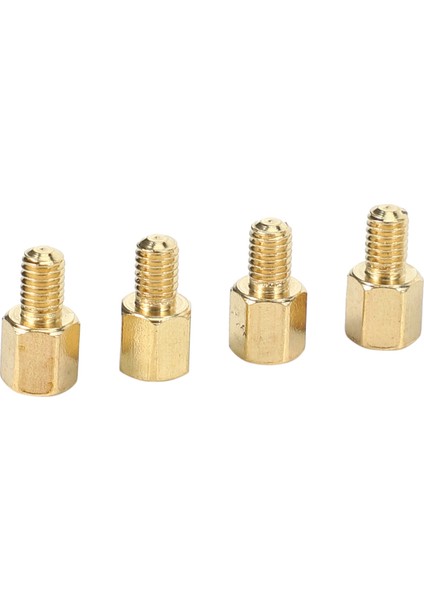 100 Adet Pirinç Vida Pcb Zıtlaşmaları Altıgen Paspayı M3 Erkek x M3 Dişi 5mm (Yurt Dışından)