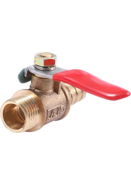 Namuny 3x 10MM x 1/4 Inç Pt Erkek Konu Tam Bağlantı Kolu Kolu Hortum Diken Pirinç Küresel Vana (Yurt Dışından)