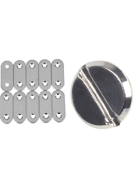 Kemer 5 x 6 mm Gümüş Vidalı Bağlama Düz Tamir Plakalı Tamir Sabitleme Birleştirme Braketleri 40X15MM (Yurt Dışından)