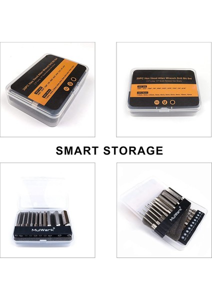 20 Adet Altıgen Başlı Altıgen Anahtar Matkap Ucu Seti 2.3 Inç Uzun 1/4 Inç Çap Hızlı Bırakma Saplı Manyetik Tornavida Ucu Seti (Yurt Dışından) modelleri