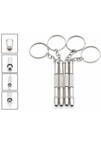 Moda 4 In1 Gözlük Tornavida El Aletleri Tamir Takımı Anahtarlık Podazz (Yurt Dışından) fiyatları