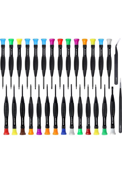 Ncanruı 30 In 1 Torx Tornavida Seti Manyetik Hassas Tornavida Seti Phillips Düz Kafa Mini Tornavidalar Esd Cımbız (Yurt Dışından)