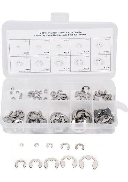 E Segman Çeşitler Kiti Sabitleme Için Paslanmaz 304 Paslanmaz Çelik Klips Yıkayıcı (Yurt Dışından) fiyatları