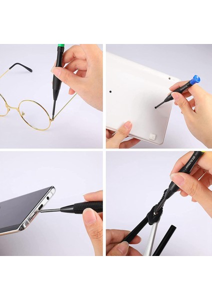 Ncanruı 24 Adet Hassas Manyetik Tornavida Seti Düz Kafalı/yıldız Tornavidalar Gözlük Telefonu Saat Bilgisayarı Tamiri Için (Yurt Dışından)