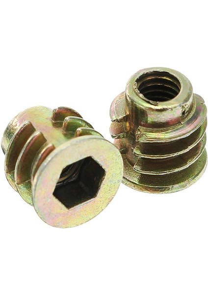 50 Adet Çinko Alaşımlı Ahşap Mobilya Altıgen Soket Sürücü Başlı Vidalı Dişli Ekleme Somunu (Yurt Dışından) indirimleri