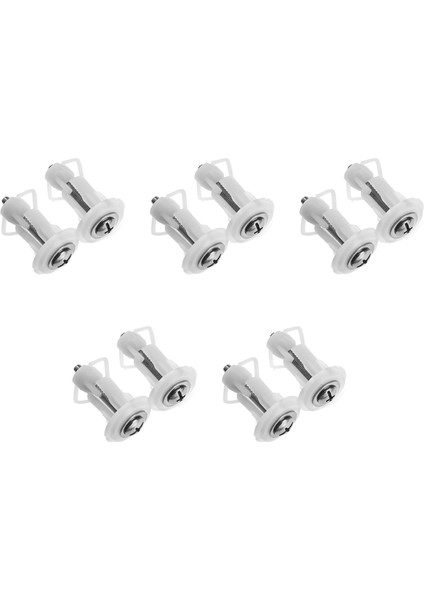 10 Adet Üst Sabitleme Klozet Kapağı Koltuk Vidaları Kuyu Somunu Tava Sabitleme Wc Kör Delik Montaj Kiti Evrensel Klozet Menteşeleri (Yurt Dışından) fiyatları