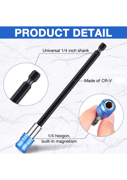Parçalı Matkap Uzatma Hızlı Açılan Tornavida Ucu Tabanı 1/4 Inç Hex Shank Matkap Uzatma Hızlı Bırakma Seti (Yurt Dışından) fiyatları
