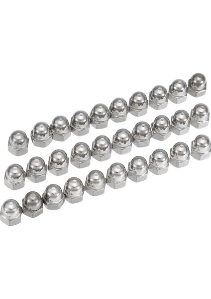 30 Adet Suleve M3SN6 M3 304 Paslanmaz Çelik Kubbe Şapka Acorn Altıgen Somun (Yurt Dışından)