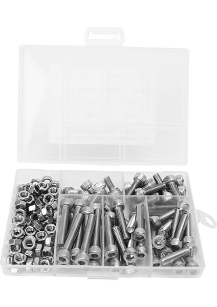 Soket Kapak Vidası Somun Seti, Hassas Makineler Için 150 Adet Altıgen Soket Vida Somun Seti (Yurt Dışından) indirimleri