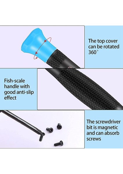 Ncanruı 24 Adet Hassas Manyetik Tornavida Seti Düz Kafalı/yıldız Tornavidalar Gözlük Telefonu Saat Bilgisayarı Tamiri Için (Yurt Dışından) modelleri