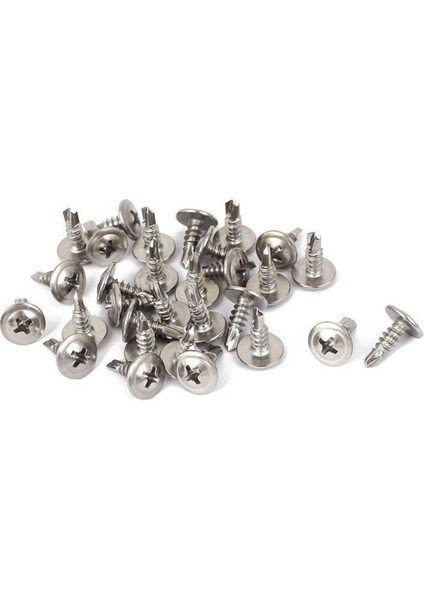 30 Adet M4.2X13MM Yuvarlak Phillips Kafa Matkap Vidalar (Yurt Dışından)