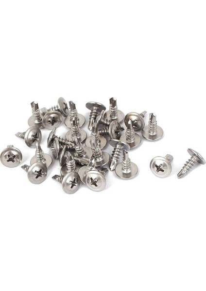 30 Adet M4.2X13MM Yuvarlak Phillips Kafa Matkap Vidalar (Yurt Dışından)