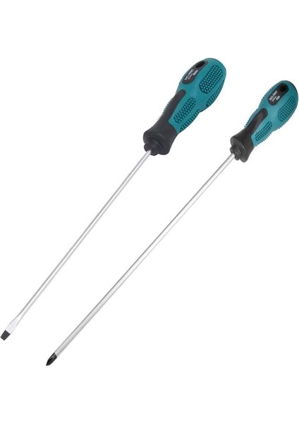 Paket 12 Inç Uzun Oluklu ve Phillips Tornavida Düz Tornavida Kauçuk Saplı Manyetik Tornavida (Yurt Dışından) fiyatları