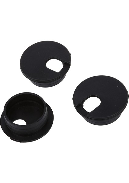 Bradoo- 10 Adet 35MM Siyah Kablo Grommet Kablo Çıkış Masası Masa Teli ve 100 Adet 3mm x 10MM Altıgen Kafa Kendinden Vuran Vidalar Siyah (Yurt Dışından) fırsatları