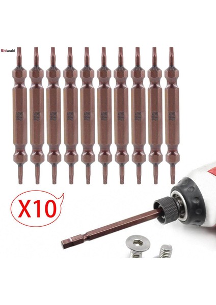 Mobilya Montajı Için 10 Adet Hex Bit Seti Ipuçları Tornavida Bit Seti (Yurt Dışından)