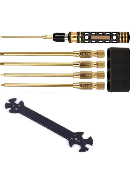 Altıgen Tornavida 1.5 2.0 2.5 3.0mm Hızlı Değişim Altıgen Anahtar Altıgen Vidalar Anahtarı Aracı Rc Araba Paletli SCX10 Trx-4 (Yurt Dışından) modelleri