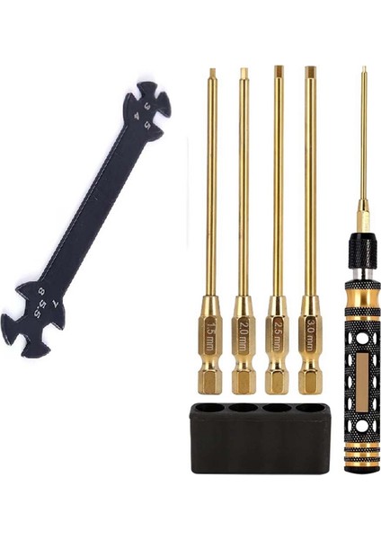 Altıgen Tornavida 1.5 2.0 2.5 3.0mm Hızlı Değişim Altıgen Anahtar Altıgen Vidalar Anahtarı Aracı Rc Araba Paletli SCX10 Trx-4 (Yurt Dışından) fırsatları