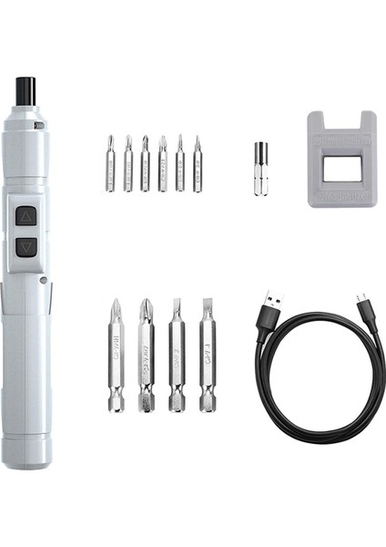 Elektrikli Tornavida 3.6V Küçük Tornavida, USB Hızlı Şarj Tornavida Seti, Kalem Boyutunda Mini Tornavida (Yurt Dışından)