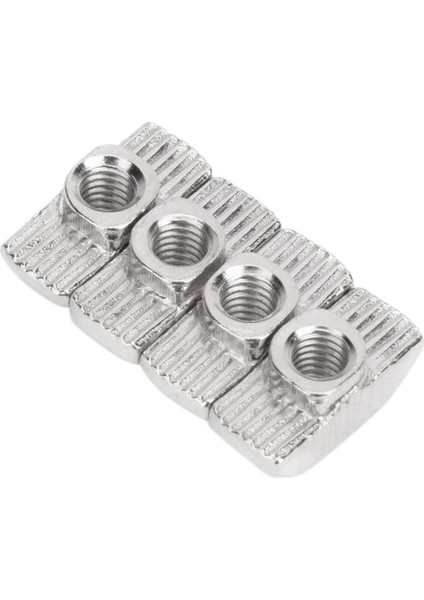 BRADOO-100PCS M5 Çekiç Somun Alüminyum Konnektör T Bağlantı Elemanı Sürgülü Somun Nikel Kaplama Karbon Çelik Alüminyum Profil (Yurt Dışından)