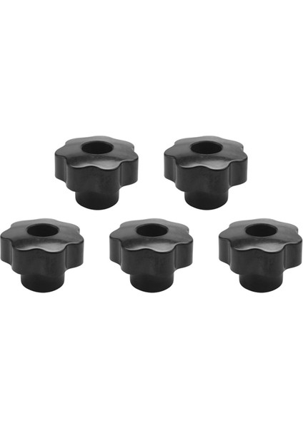 5x M10 10MM Dia Konu Siyah Plastik Yıldız Kafa Sıkma Topuzu Kavrama (Yurt Dışından)