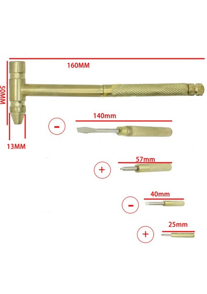 【sıcak】 Yeni 6 In 1 Mikro Mini Çok Fonksiyonlu Çok Pirinç Çekiç 3 Çeşit Tornavida Uçları Cep Dıy Araçları (Yurt Dışından) fiyatları