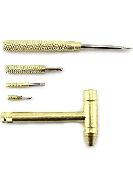 【sıcak】 Yeni 6 In 1 Mikro Mini Çok Fonksiyonlu Çok Pirinç Çekiç 3 Çeşit Tornavida Uçları Cep Dıy Araçları (Yurt Dışından) fırsatları