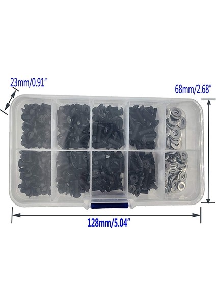 341PCS Rc Vida Seti M3 Düz Başlı/yuvarlak Başlı ve M3 M4 Düz Pullar (Yurt Dışından)