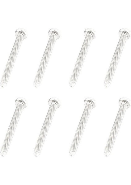 50 Adet M3 x 30 mm Çapraz Yuvarlak Vidalı Gümüş Başlı Cıvata (Yurt Dışından)