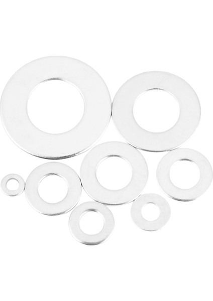 600 Adet/takım M1.6 M2 - M10 Paslanmaz Çelik Düz Yıkama Çeşitleri Kiti (Yurt Dışından)