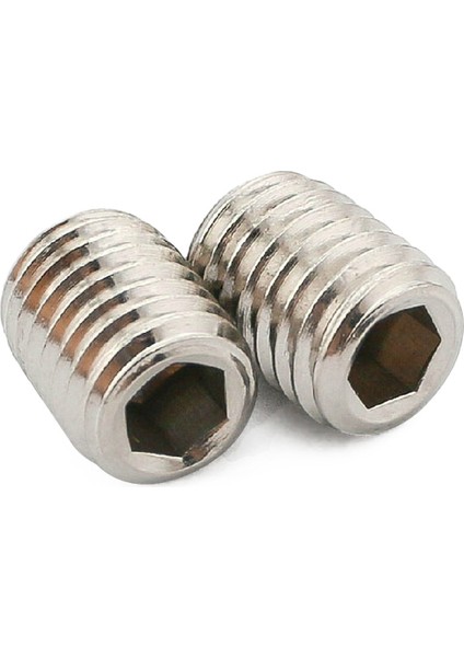 100 Adet Paslanmaz Çelik Altıgen Soket Seti: 50 Adet M2.5 x 3mm Başsız Fincan Noktası Başsız Vidalar ve 50 Adet M3X4MM Başlık Noktası Başsız Vidalar (Yurt Dışından)