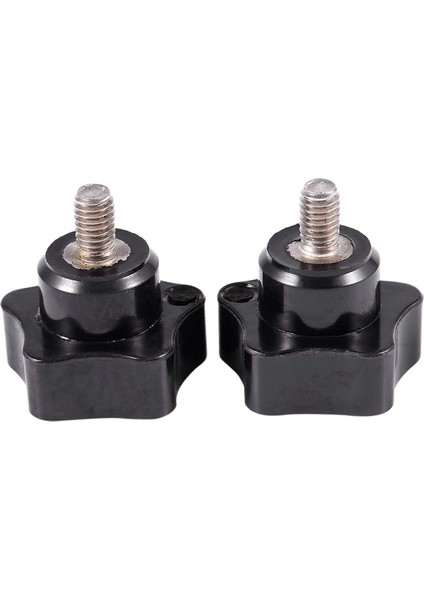 M6X10MM Erkek Konu Plastik Yıldız Başlı Kilitleme Vidası Kolu Siyah 2 Adet (Yurt Dışından) fırsatları