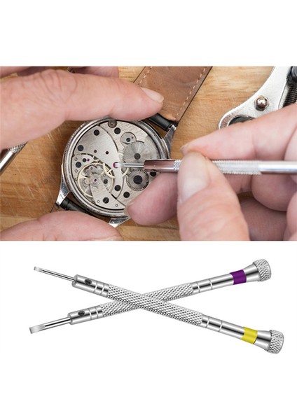 0.5-2.5mm Çelik Hassas Tornavida Seti Saat Onarım Aracı Seti 9 Adet Saat Tamiri Için (Yurt Dışından)