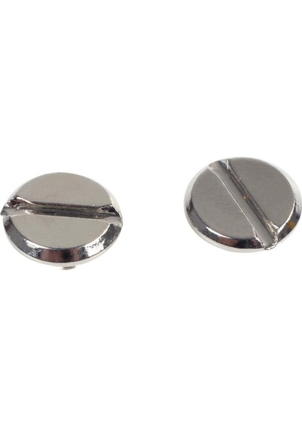 Hyqzltca 20 Takım Deri Kemer 5 x 6 mm Gümüş Vidalı Bağlama (Yurt Dışından)