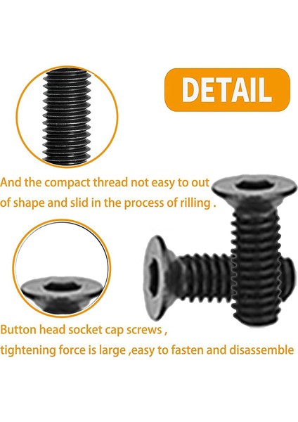 Takım M 4 T-Somun Metrik Kam Vidası Yedek Setleri Standart Ray Sistemleriyle Uyumlu, Dişli Vidalarla (Yurt Dışından) fırsatları