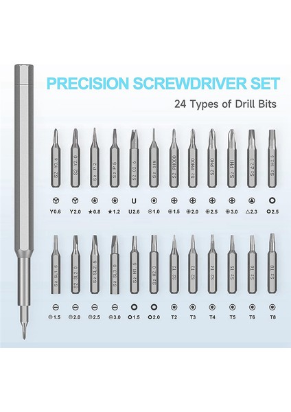 1 Takım Hassas Tornavida Seti Manyetik Mini Tornavida Seti Sağlam Elektronik Tornavida (Yurt Dışından) modelleri