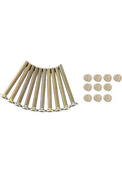 2x Altıgen Soket Başlı Kapak Vidaları Mobilya Cıvatası Dişli M 6X55 mm Somun Çapraz Dübel Oluklu Mobilya Somunu (Yurt Dışından)