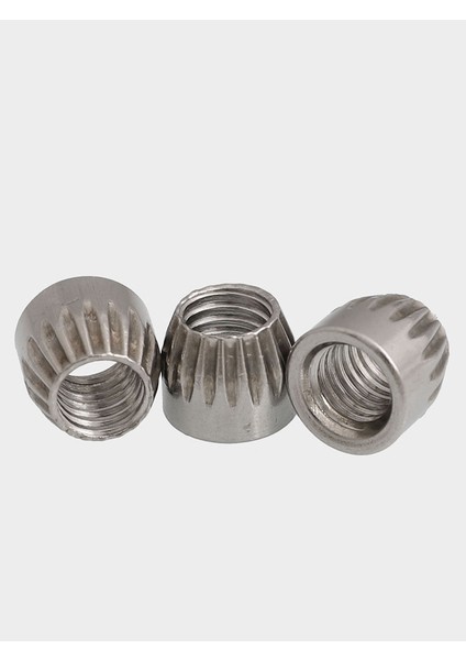 304/201 Paslanmaz Çelik Konik Somun Tırtıllı Patlama Genleşme Kaymaz Koni Dişi Vidalı Kapak M6M8M10M12MM (Yurt Dışından) fırsatları