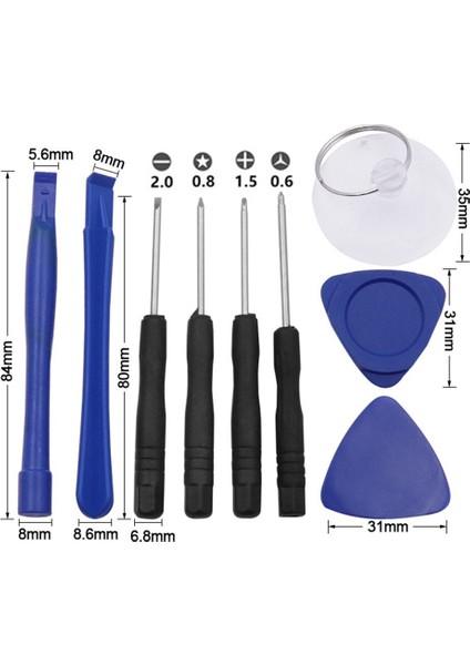 Adet/8 Adet/9 Adet Açılış Araçları Sökme Kiti Iphone 4 4s 5 5s 6 6s 7 8 x Akıllı Cep Telefonu Tamir Aletleri Seti Tornavida Seti (Yurt Dışından) fırsatları