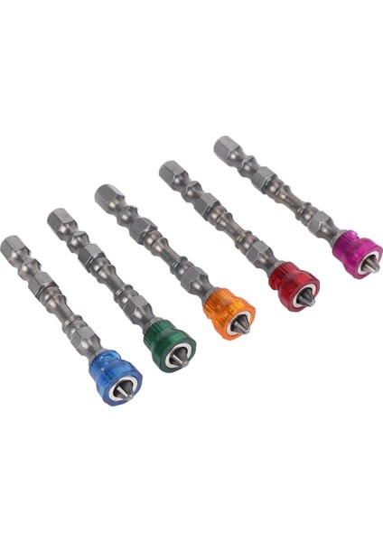 10X Kaymaz Altıgen Manyetik Tornavida 65MM S2 Ph2 Tek Kafa Bit Aracı 5 Renk (Yurt Dışından)