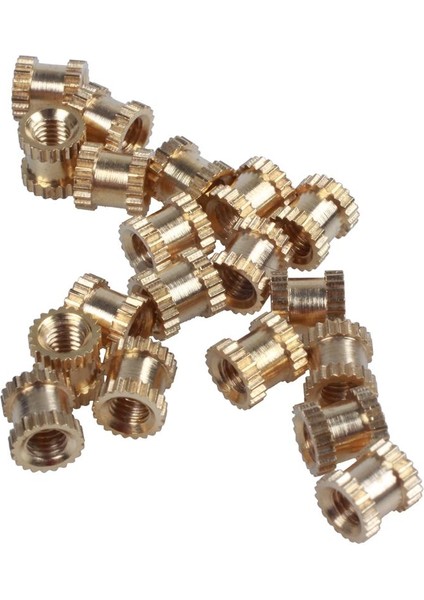 M3X5MMX5MM Iç Dişli Pirinç Tırtıllı Insert Gömülü Somunlar 20 Adet (Yurt Dışından) modelleri