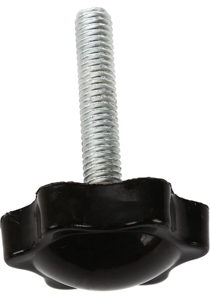 Adet M6 x 30MM Erkek Dişli 32MM Yıldız Başlı Sıkma Topuzu Siyah (Yurt Dışından)
